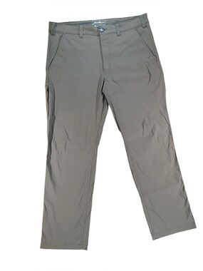 Eddie Bauer Travex Pants Men’s 38x32 Dark Khaki Stretch Performance Hiking Pants